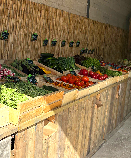 Boutique de fruits et légumes